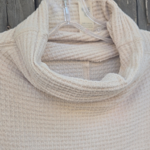 We the Free Ivory Turtleneck Slouch Long Ottoman Sweater - Picture 4 of 6